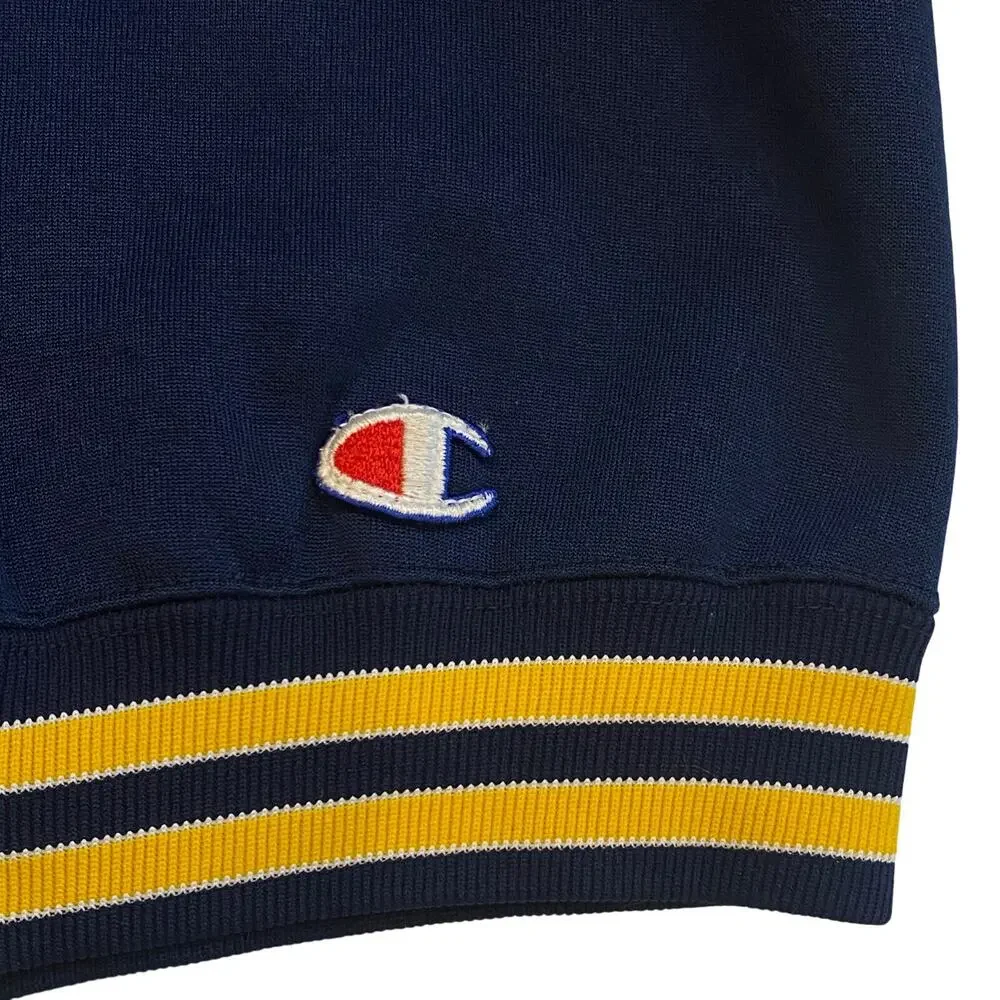 Vintage Champion Notre Dame Sweatshirt Mens XL Blue Mock Neck Long Sleeve 60s - Picture 4 of 8